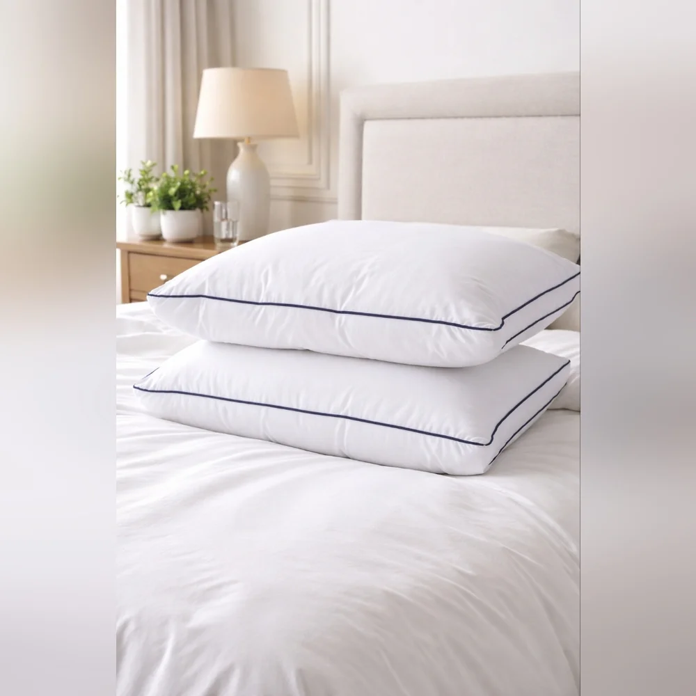 Adjustable Cervical Pillow 2-Layer Ergonomic Neck Support Pillow Down Alternativ